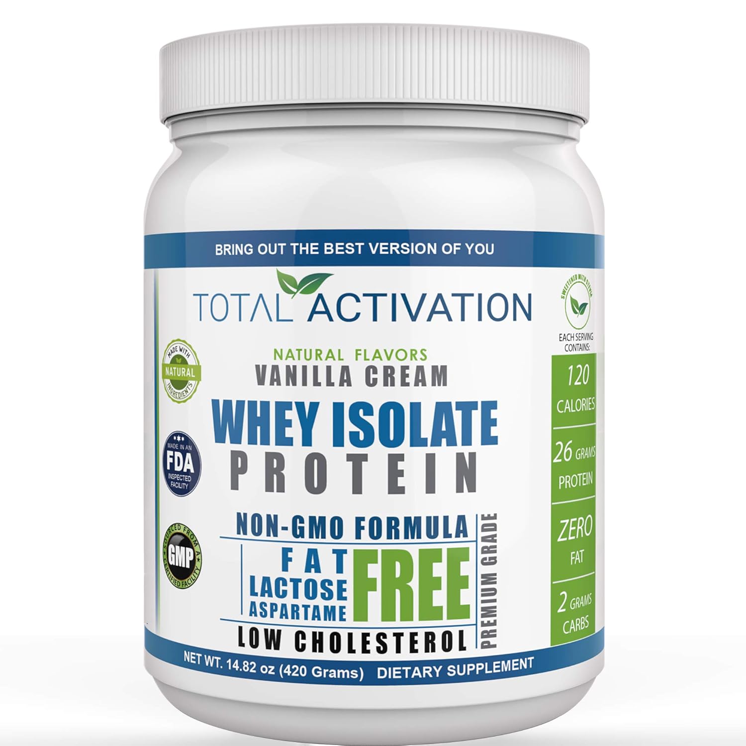 Lactose Free Protein Powder For Women Men Weight Loss Whey Isolate Low Carb Low Calorie With