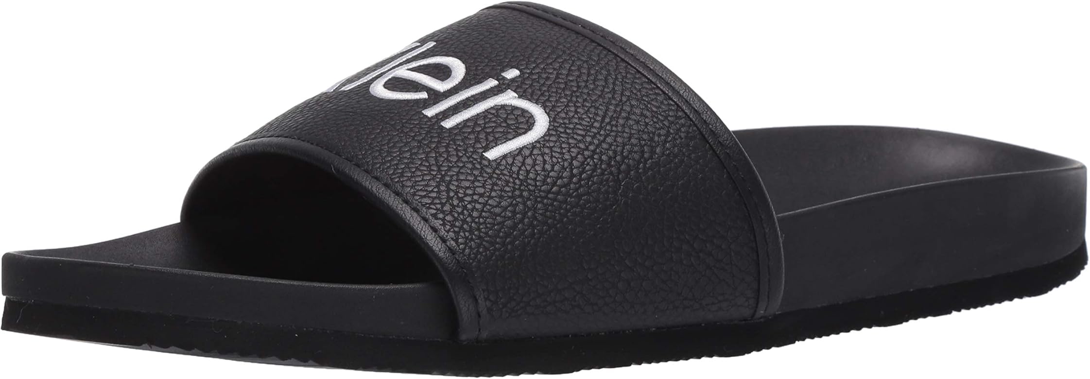 black calvin klein slides