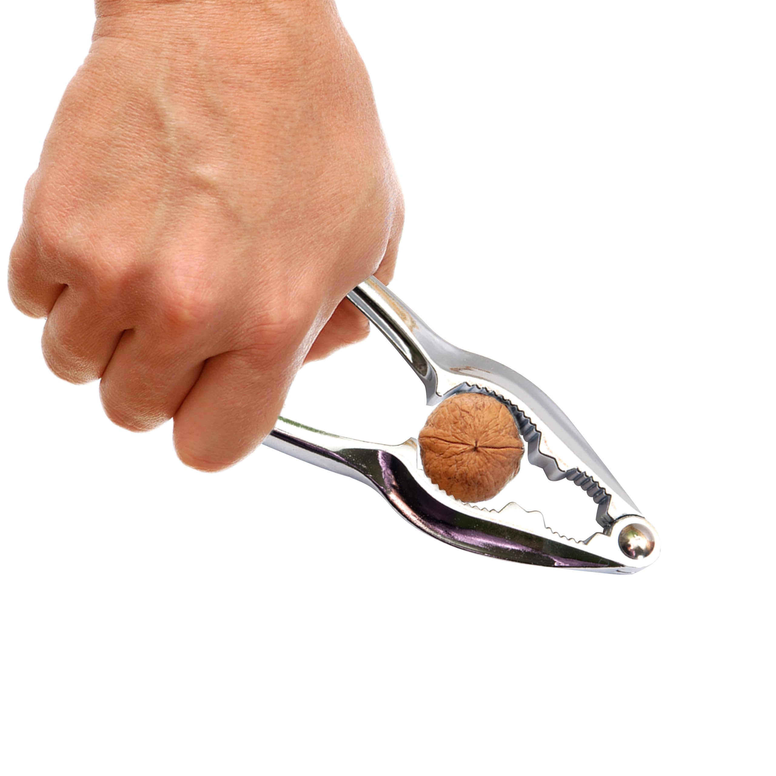 Primes DIY Nutcracker Heavy Duty with Non-Slip Handle Stainless Steel Nut Opener Tool for Walnut Hazelnut Almonds Pecan, Metal Nut Cracker Tool for All Sorts of Nuts, Home Kitchen Parties Tools