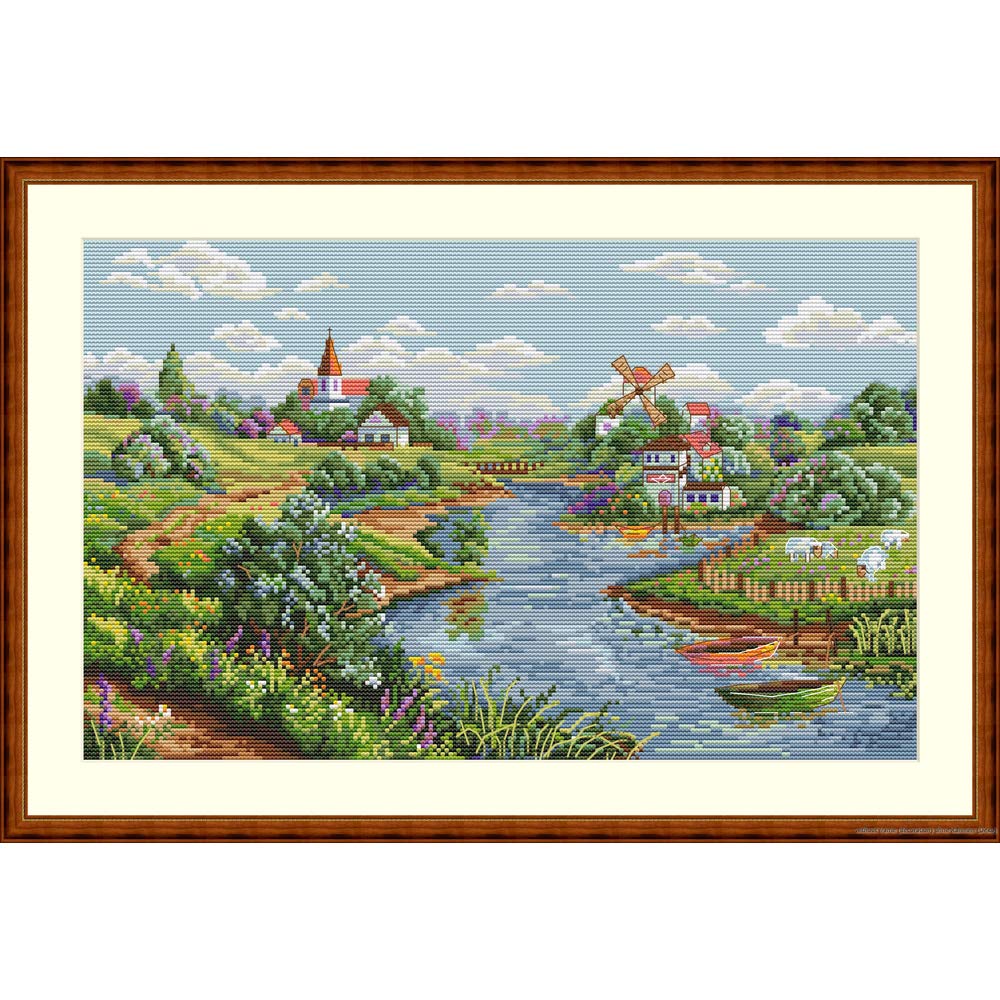 Merejka Counted Cross Stitch Kit, Cotton, Multicoloured, 20x33 cm