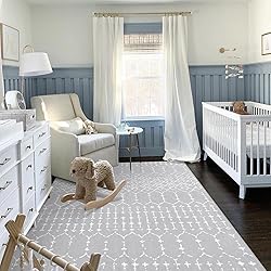 Lahome Moroccan Machine Washable Rugs - 5x7 Area
