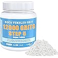 KomeStone Rock Polisher 12000 Grit Aluminum Oxide Polishing Grits – Step 5 Final Stage for Rock Polishing, Fine Abrasive Polishing Podwer for All Kinds of Stones, Gems, and Glass Polishing
