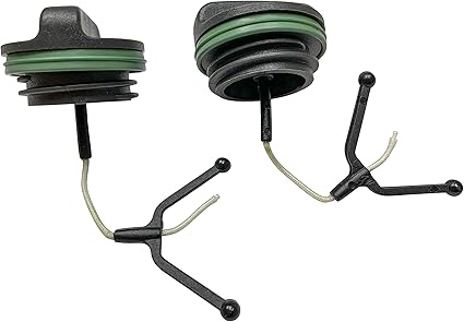 Amazon Com Enginerun Fuel Oil Cap Leak Proof Tested 2 Pack Compatible With Husqvarna Chainsaw 288 365 357 359 390 395 455 Rancher Parts Oem 537215202 537 21 52 02 Garden Outdoor