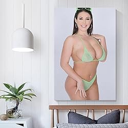 HBHCLXN Angela White Bikini Sexy Poster Hot Girl