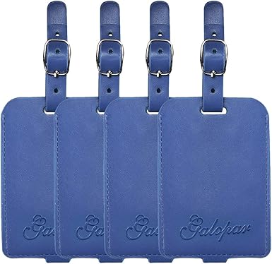 leather luggage tags amazon