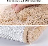 Non Slip Bath Mat 2 Pack Thick Microfiber Beige 40x60cm 50x80cm view 5