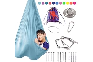 PADIMAT Indoor Therapy Sensory Swing for Kids, Special Needs Joy Cuddle Ceiling Snuggle Swings, Outdoor Room Adjustable Fabric Hammock for Children Child Teens Autism, ADHD, Aspergers, Sensory Integration