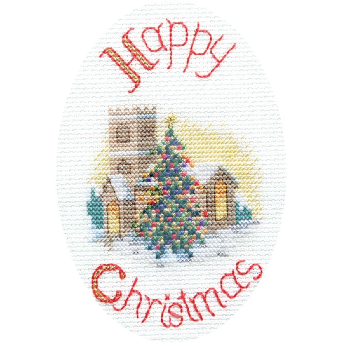 Midnight Mass Greeting Card Kit - Cross Stitch Kit