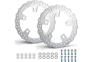 MoKitDora 11.8" Front Brake Disc Rotors for Harley 2009-UP Touring Road King Road Glide Street Glide Electra Glide Tri Glide Ultra Limited Models, Chrome