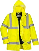 Portwest S460 Hi Vis Winter Jacket Waterproof Reflective Bio Motion XXXL Yellow view 3