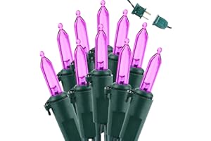 Brizled Purple Halloween Lights, 33ft 100 LED Halloween Lights Outdoor, Connectable Purple String Lights 120V UL Certified Christmas Tree Lights, Indoor Xmas Lights for Christmas Halloween Party Decor