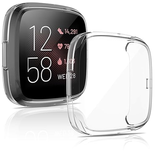 CAVN Packs Case Compatible with Fitbit Versa Screen Protector