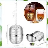 iJiZuo Tea Infuser Stainless Steel Mesh Ball with Drip Tray view 2