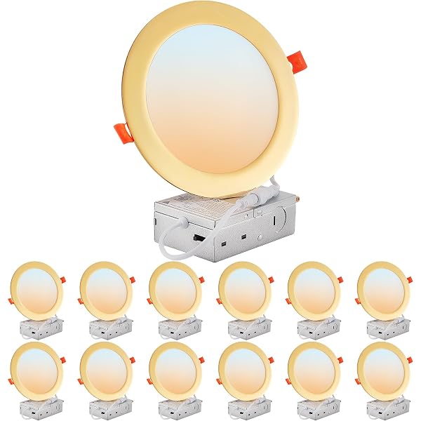 DLLT LED RECESSED CEILING LIGHTS: 12 PACK 6...