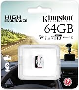 Kingston High Endurance microSD Card 64 GB SDCE/64GB Black White view 3