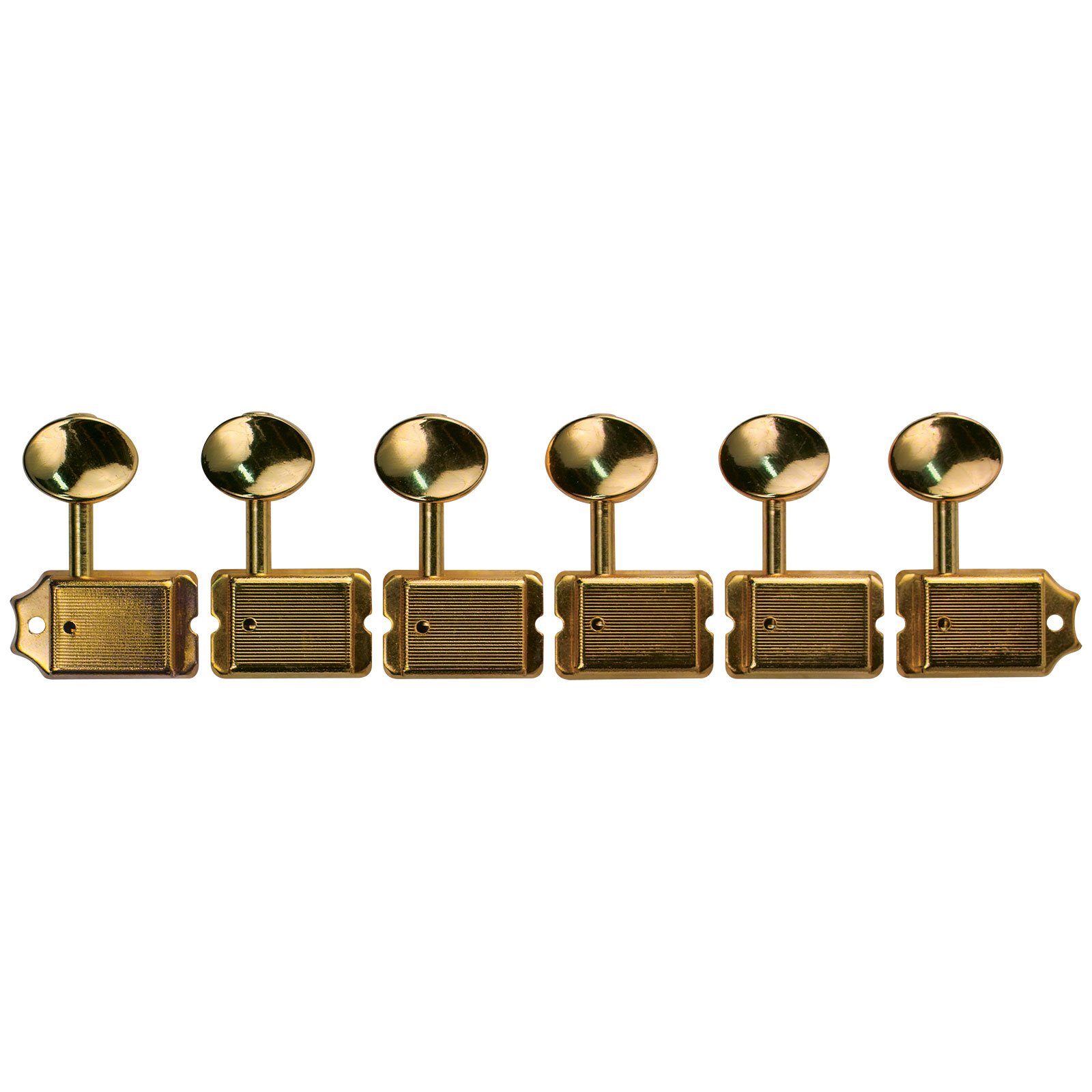 Golden Gate S-104A Vintage Style Electric Guitar Tuners - Gold - Set of 6