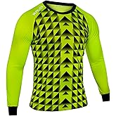 Kalci Soccer Goalkeeper Jersey | Elbow Padded Goalkeeper Shirt Adult/Youth | Long Sleeve Goalie Jersey for Men/Women/Boys