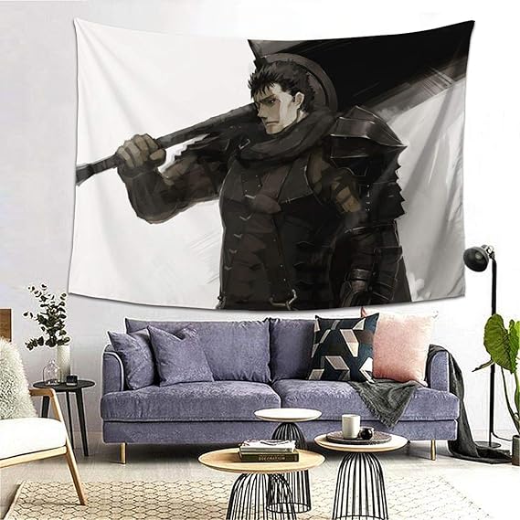 Berserk Tapestries Wall Art Hanging Tapestry Vibrant Table
