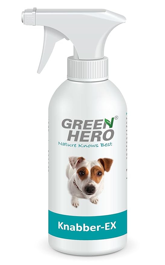 Green Hero Knabber-EX für Hunde und Katzen, 500 ml, Zum Verhindern des Ankauens BZW. als Kaustopp, Bitterspray, Erziehungsspr