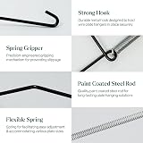 WINSOME Invisible Plate Hangers for Wall 9-13 cm Black Steel view 3