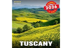 Tuscany Calendar 2026: One year of rolling hills, vineyards, and Italian countryside bliss