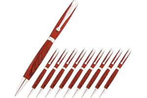 Legacy Woodturning, Fancy Pen Kit - Silver, 10 Pack