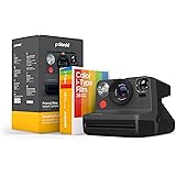 Polaroid Now 2nd Generation I-Type Instant Camera + Film Bundle - Now Black Camera + 16 Color Photos (6248)