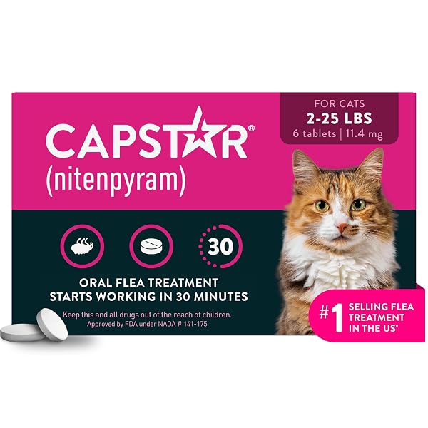 CAPSTAR (NITENPYRAM) CAT FLEA TREATMENT, FAST-ACTING ORAL FLEA...
