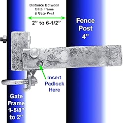 Commercial Single GATE Strong Arm Latch for