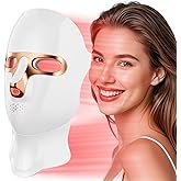 Red Light Therapy Mask for Face,LED Face Mask for Skin Care, 7 Colors Portable Red Light Face Mask, Facail Skin Care Mask for