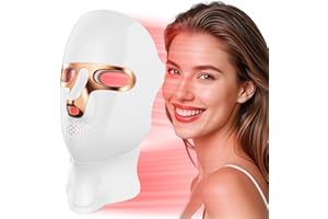 Red Light Therapy Mask for Face,LED Face Mask for Skin Care, 7 Colors Portable Red Light Face Mask, Facail Skin Care Mask for