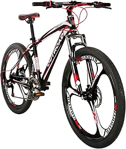 Amazon.com : Max4out Mountain Bike 21 Speed 26 inch Shining SYS Double Disc Brake Suspension 