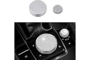 HAILWH Bling Interior Accessories Fit for Mazda 2019-2025 Mazda3 CX-30 Multimedia knob Air Conditioning knob Rhinestone Decor