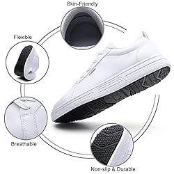 LMQLZHYC Non Slip Work Shoes Women Food Service