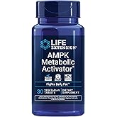 Life Extension AMPK Metabolic Activator*, Hesperidin, G. pentaphyllum, Fight unwanted Belly Fat, Target Overall Fat, Gluten-Free, Vegetarian, 1-Daily, Non-GMO, 30 Tablets