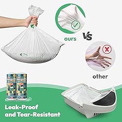 AMOGOGOPET 50 Pcs Waste Bags, Compatible with