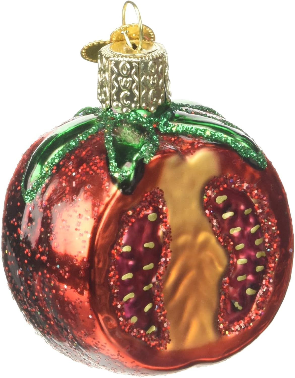 Old World Christmas Garden Gifts Glass Blown Ornaments for Christmas Tree Tomato