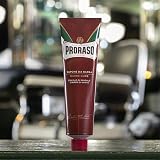 Proraso Shaving Cream Tube 150ml Sandalwood Shea Italy Red view 6