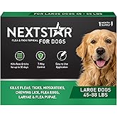 NextStar Flea &amp; Tick Topical Dogs Large, 7-Way, 1-Month | Ideal for Large Dogs; Kills Fleas, Ticks, Mosquitoes &amp; Lice; 1-month; 30-Day Protection