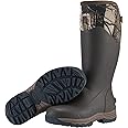 HISEA Rubber Rain Boots for Men, Waterproof Insulated Neoprene Hunting Boots, Durable Anti-Slip Outdoor Mud Boots for Hunting Gardening Farming Fishing Yard Working, Adjustable Calf