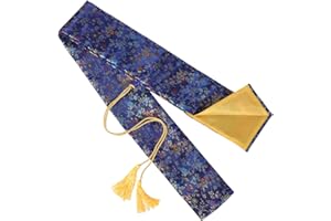 Operitacx Sword Storage Bag Silk Sword Carry Bag Japanese Katana Wakizashi Samurai Case Pouch Chinese Tai-chi Sheath Cover with Tassel for Cosplay Costume Blue