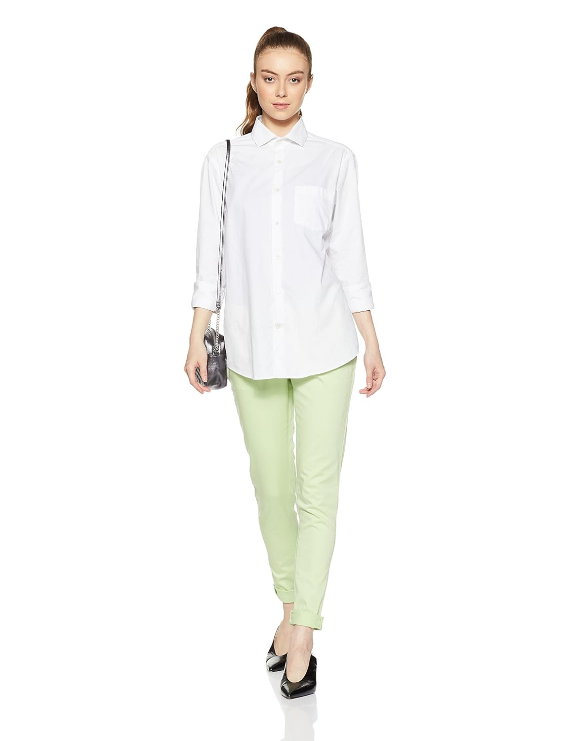 park avenue woman solid trouser suit