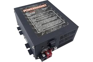 YILISAWIN PM4-55 Amp RV Converter Compatible with PowerMax, AC to DC RV Power Converters 110Vac to 12Vdc,with Built-in 4 Stage Smart Charging,13V to 16.5V Operating Range,Replace for PM4-55A and WF-9800 Series