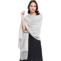 RYYOYY Luxury 100% Cashmere Wrap Soft Scarf Stole Knitted Shawl