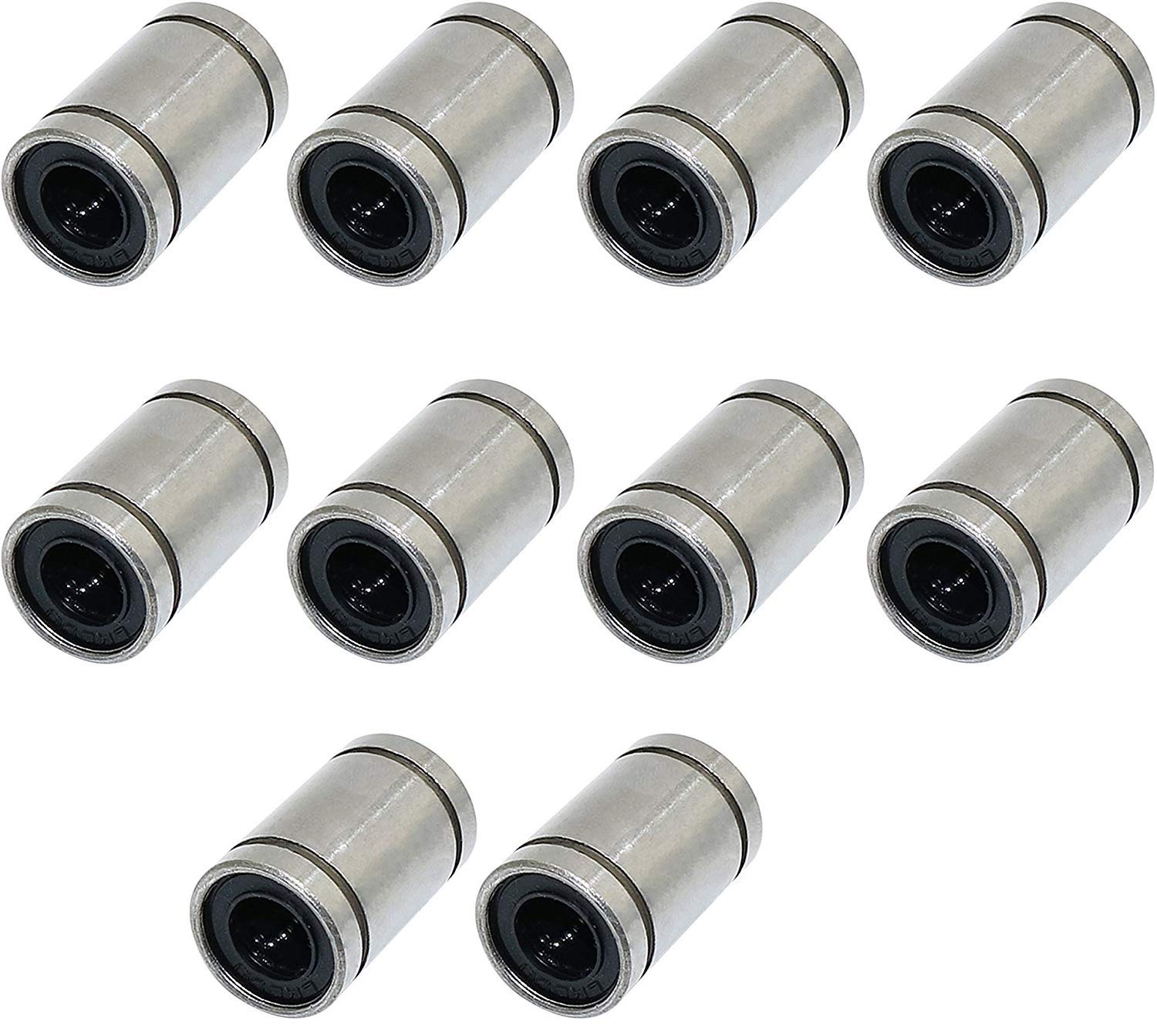 DollaTek 10pcs LM8UU 8x15x24mm Double Side Rubber Seal Linear Motion Ball Bearing