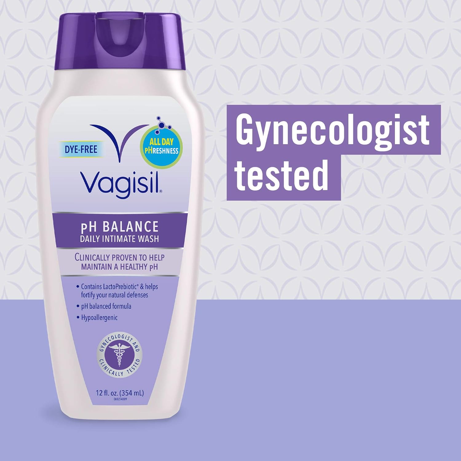 Vagisil pH Balanced Daily Intimate Feminine Wash for Women, Gynecologist Tested, Hypoallergenic, 12 Ounce: Health & Personal Care