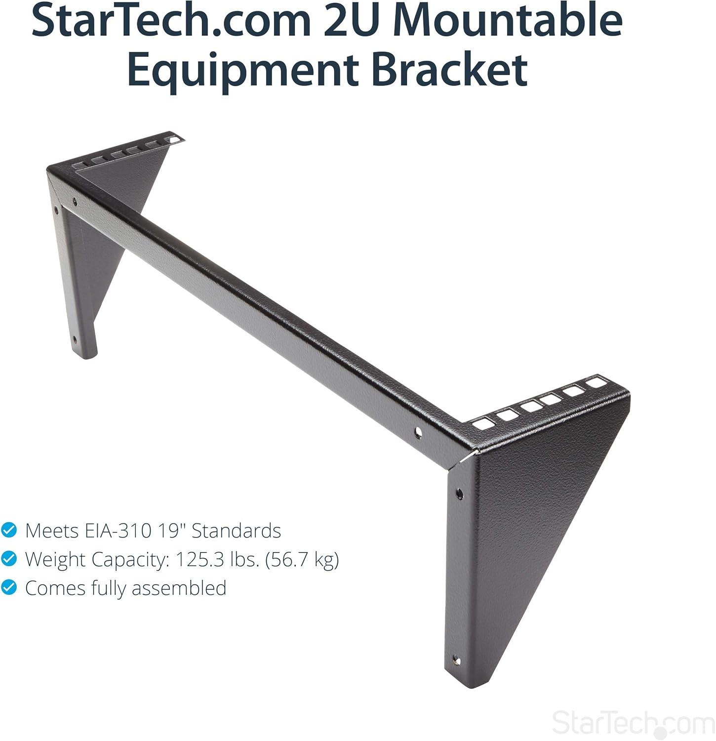 StarTech.com RK219WALLV - 2U 19IN STEEL VERTICAL RACK - AND WALL MOUNTABLE SERVER RACK IN, Black - Image 5