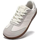 HOBIBEAR Barefoot Shoes Zero Drop Wide Leather Fashion Sneakers for Women Men