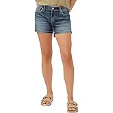 Silver Jeans Co. Womens Elyse Mid Rise Comfort Fit Short