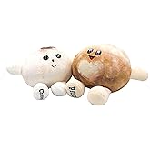 Celestial Buddies Pluto & Charon Buddy | 7.5", 8.5" Soft Stuffed Plush Embroidered Features Fun Planet Facts Tag for Kids STEM Learning Educational Gift Classroom Homeschool Science Space Astronomy 0+
